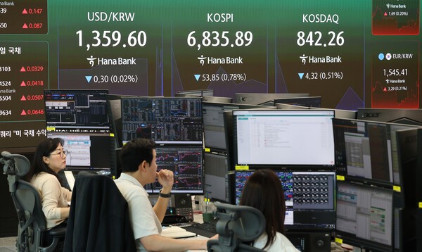 코스피, 유가·금리 부담에 6800선 후퇴···외국인 2400억 '팔자' - 뉴스 썸네일 이미지
